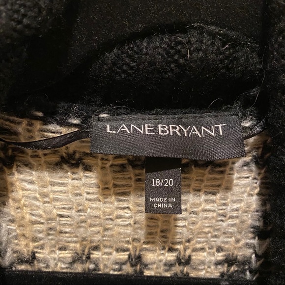 Lane Bryant Plaid Open Cardigan - Black - 18/20 - Picture 5 of 5